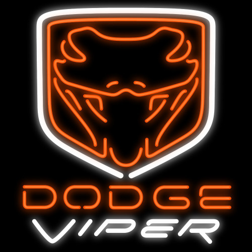 Dodge Viper Neon Auto Sign