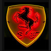 Real glass tube Ferrari neon auto sign