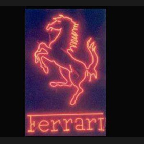 Ferrari Neon Auto Sign