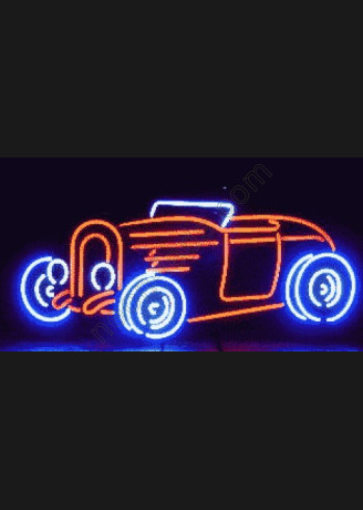 1932 Red Road Neon Auto Sign 1932 Red Road Neon Auto Sign
