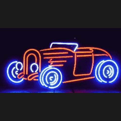 1932 Red Road Neon Auto Sign