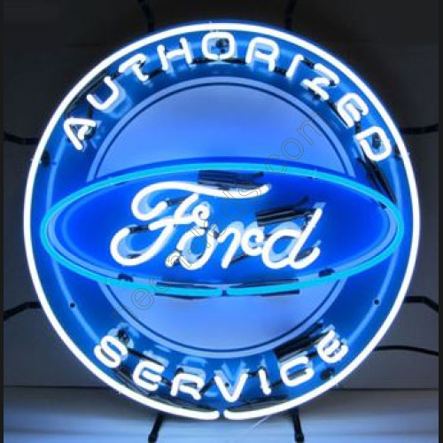 Authorized Ford Service Neon Auto Sign,WL-AUN46-2 Authorized Ford Service Neon Auto Sign,WL-AUN46-2
