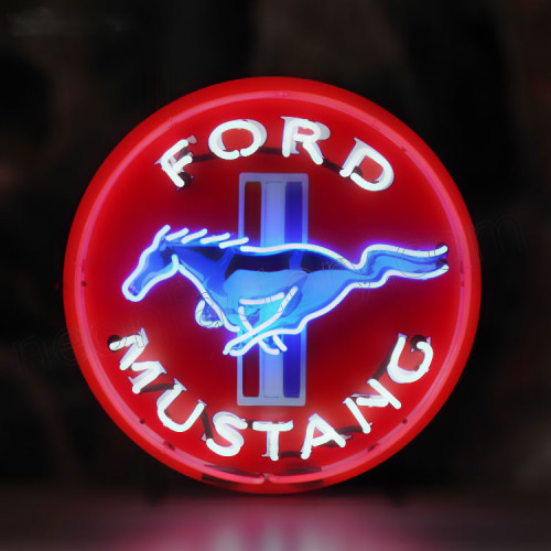 Ford Mustang neon auto sign