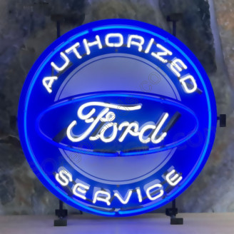 Ford service neon auto sign