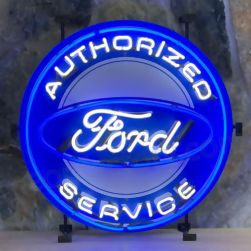 Ford service neon auto sign