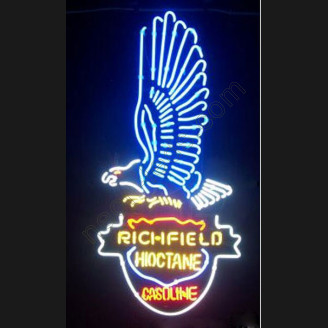 Richfield Hioctane Gasoline Neon Auto Sign