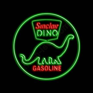 Sinclair Dino Gasoline Neon Auto Sign