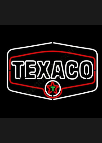 Texaco Gasoline Logo Neon Auto Sign