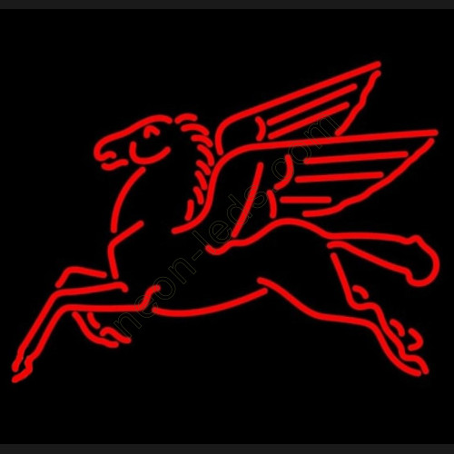 Mobil Pegasus Neon Auto Sign WL-MOB92