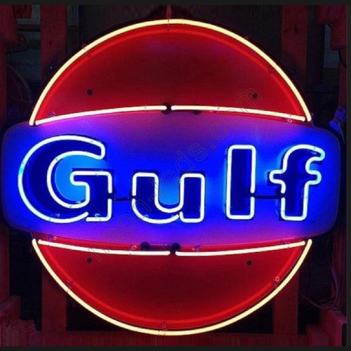 Gulf Gasoline Neon auto Sign WL-GSN22 Gulf Gasoline Neon auto Sign WL-GSN22