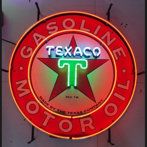 Texaco Gasoline motor oil Neon Sign WL-GAS069-2 Texaco Gasoline motor oil Neon Sign WL-GAS069-2