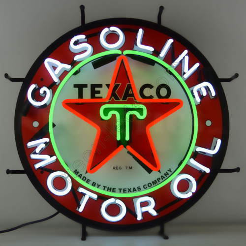 TEXACO MOTOR OIL NEON AUTO SIGN