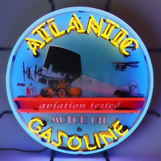 ATLANTIC GASOL278INE NEON AUTO SIGN