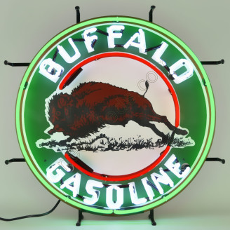 BUFFALO GASOLINE NEON AUTO SIGN