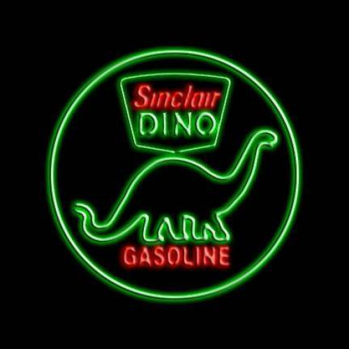 Sinclair Dino Gasoline Neon Auto Sign