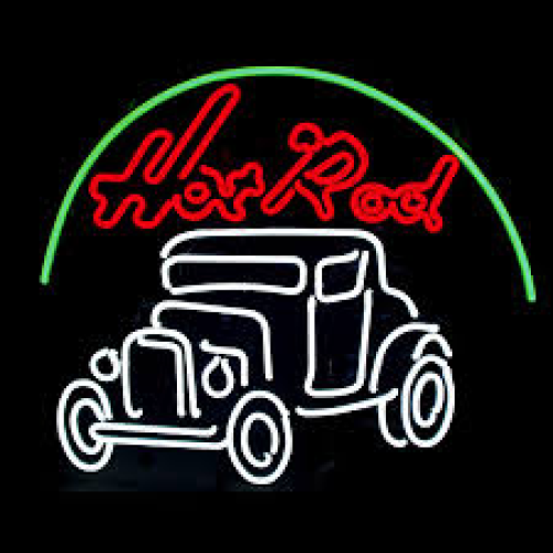 HOT Rod Neon Auto Sign