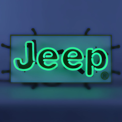 JEEP GREEN NEON AUTO SIGN