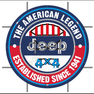 The american legend Jeep 4X4 neon auto sign
