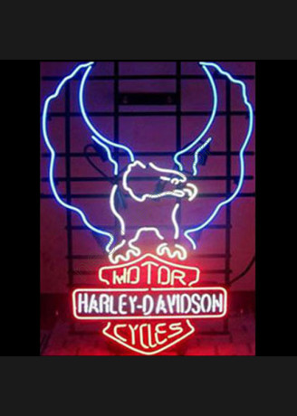 Harley Davidson neon motorcycle sign Harley Davidson neon motorcycle sign