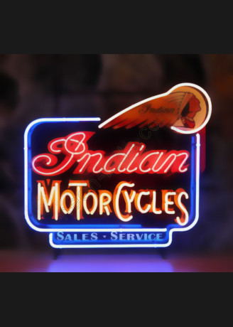 Indian Motorcycles neon auto sign Indian Motorcycles neon auto sign