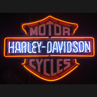 Harley Davidson neon motorcycle sign