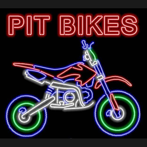 PIT BIKES Neon Auto Sign