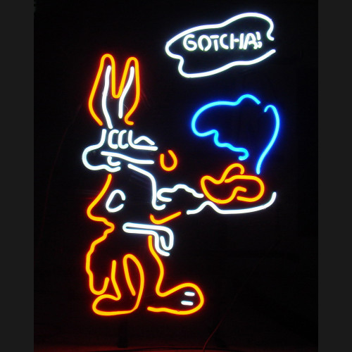 Gotcha Road Runner Neon Auto Sign