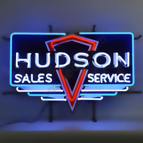 HUDSON NEON AUTO SIGN WL-AUN122 HUDSON NEON AUTO SIGN WL-AUN122
