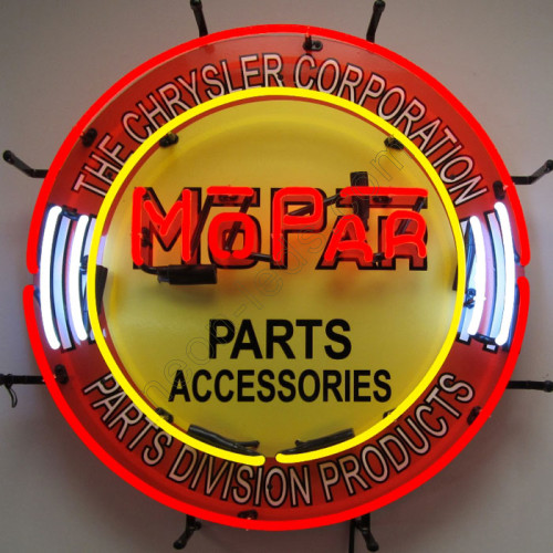 MOPAR Parts Accessories Neon Auto Sign WL-MOP036-3 MOPAR Parts Accessories Neon Auto Sign WL-MOP036-3
