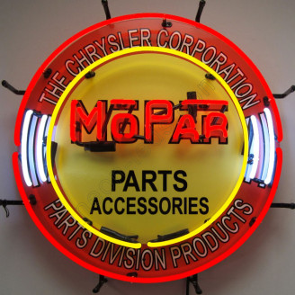 MOPAR Parts Accessories Neon Auto Sign