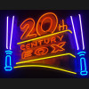20th century fox neon sign
