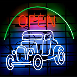 Vintage Auto Neon Auto Sign