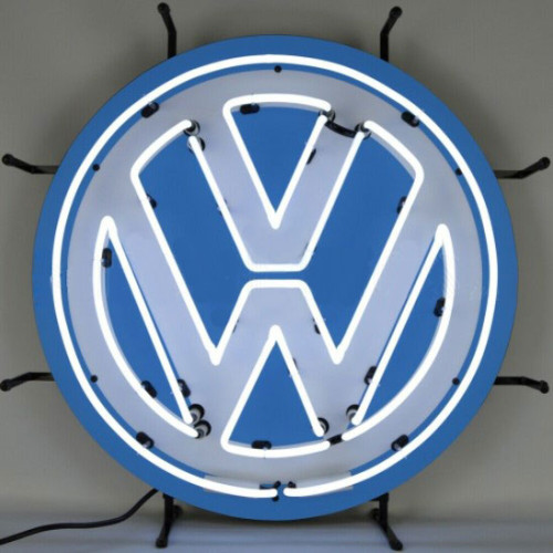 Volkswagen VW Round Neon Auto Sign