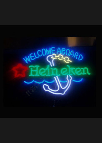 Heineken Welcome Aboard Nautical Neon Sign Heineken Welcome Aboard Nautical Neon Sign