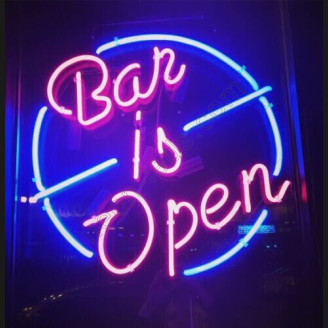 Bar Is Open Neon Sign
