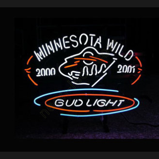 Bud Light Minnesota Wild Neon Sign
