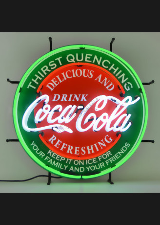COCA-COLA EVERGREEN NEON BEER SIGN COCA-COLA EVERGREEN NEON BEER SIGN
