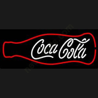 Coca Cola Neon Beer Sign white and red color