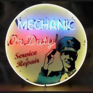 neonechanic on duty neon sign