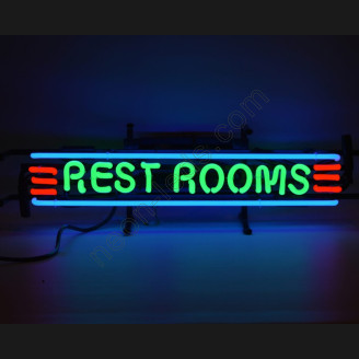 RESTROOMS NEON SIGN