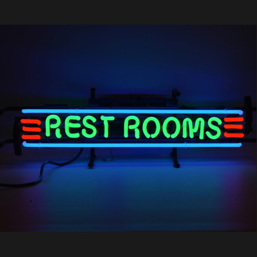 RESTROOMS NEON SIGN