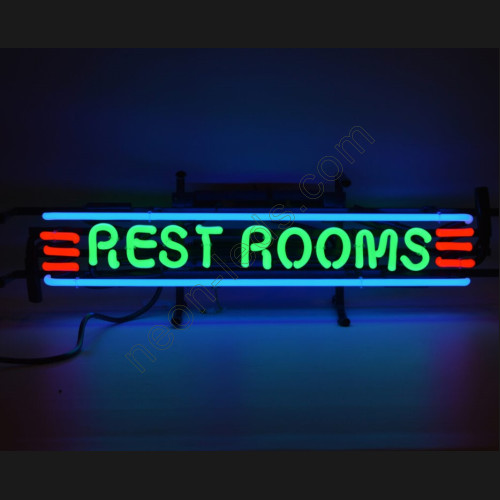 RESTROOMS NEON SIGN