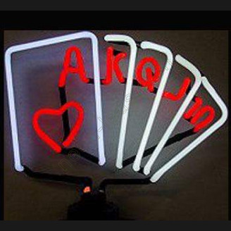 Poker Card Neon Sign