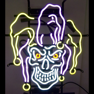 Jester Skull Neon Sign