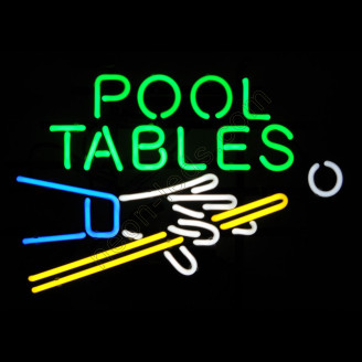 Pool Tables Neon Sign