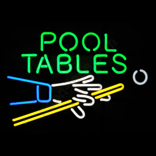 Pool Tables Neon Sign