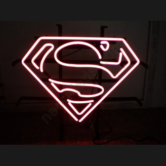Super Man Logo Neon Sign