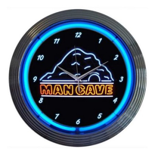Man cave neon clock