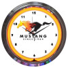 Ford mustang since 1964 neon clock