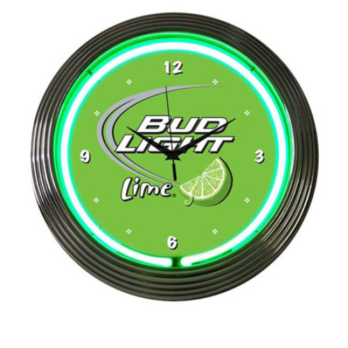 Bud light neon clock